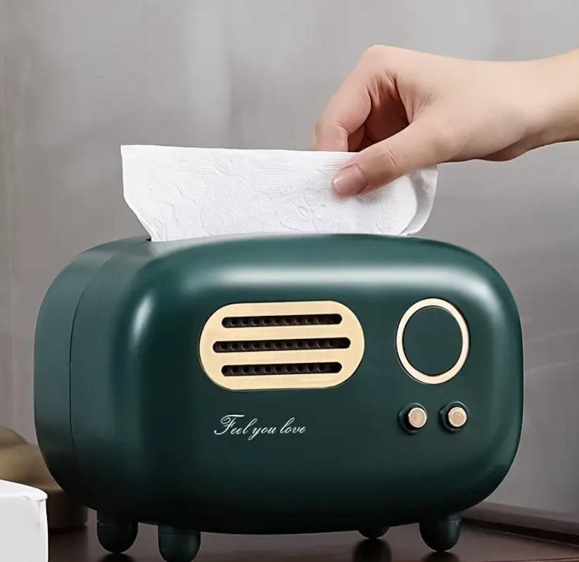 Vintage Radio Box Tissue Holder